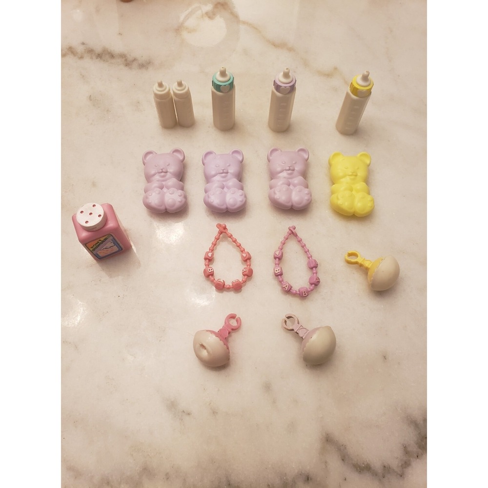 Lot Of My Little Pony G1 Baby‎ Accessories Bottles Rattles Powder Vintage